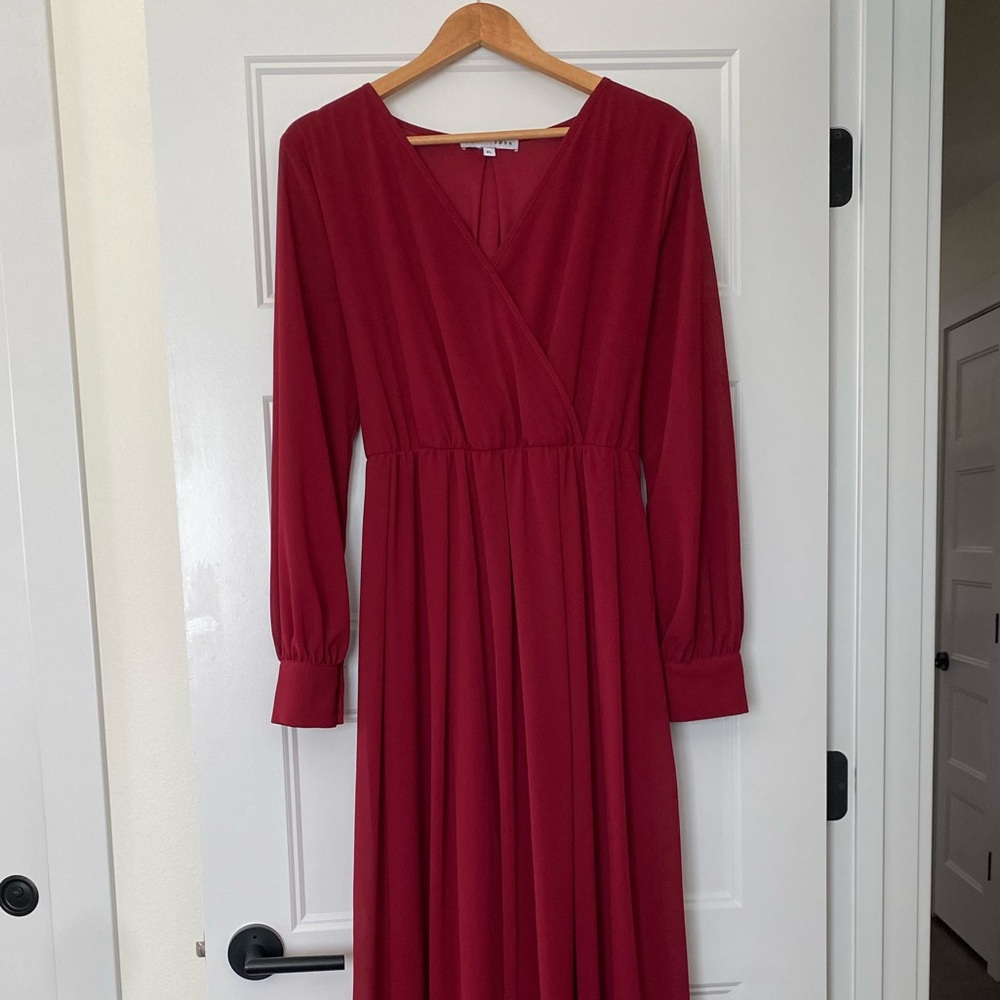 Baltic Born Lydia Maxi Dress in Burgundy